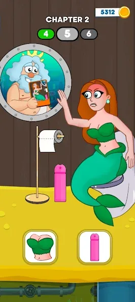 Скачать Neptune vs Mermaid: Fish Prank с модом — Безлимитные монеты и рыбы — скриншот 3 Скачать Neptune vs Mermaid: Fish Prank с модом — Безлимитные монеты и рыбы — скриншот 3