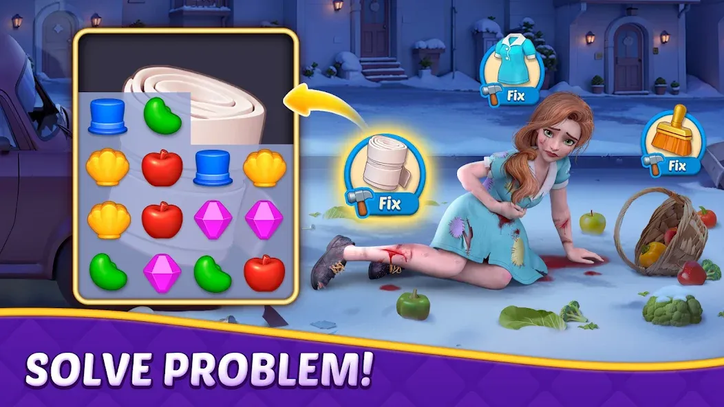 Matching Story - Puzzle Games (Мод Безлимитные подсказки и ходы) — скриншот 2 Matching Story - Puzzle Games (Мод Безлимитные подсказки и ходы) — скриншот 2