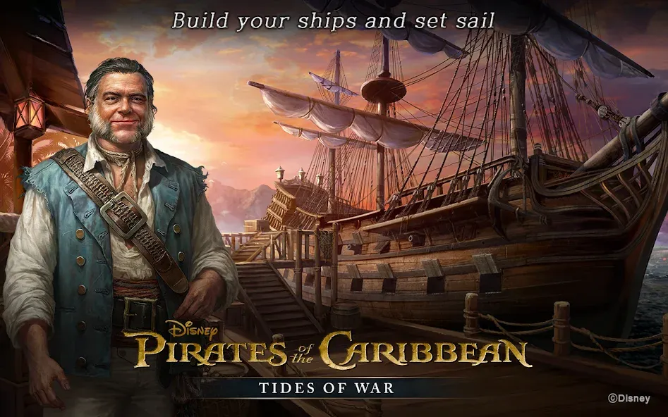 Скачать Pirates of the Caribbean: ToW на телефон — Безлимитные ресурсы и мощный флот — скриншот 3