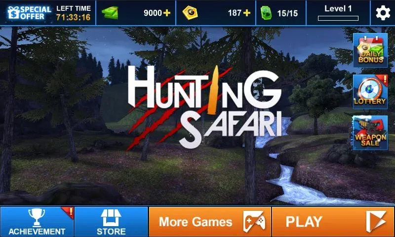 Hunting Safari 3D MOD APK на Android — Безлимитные деньги и оружие — скриншот 4 Hunting Safari 3D MOD APK на Android — Безлимитные деньги и оружие — скриншот 4