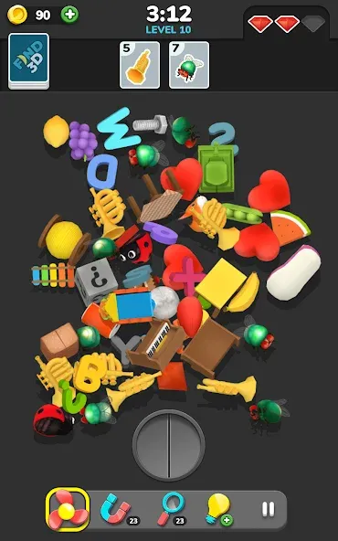 Скачать Find 3D - Match 3D Items с модом — Безлимитные подсказки и пропуски — скриншот 5