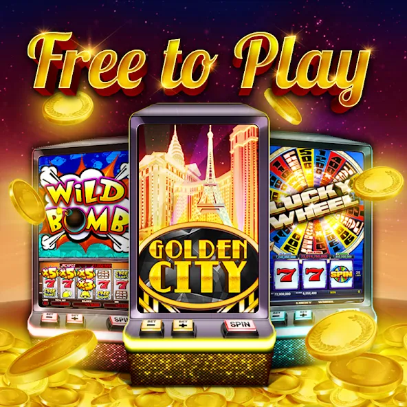 Скачать взлом Golden City Casino на Андроид — Безлимитные монеты и бонусы — скриншот 1