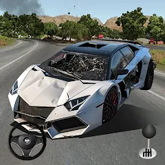 Mega Car Crash Simulator MOD — Много денег и все машины на Андроид