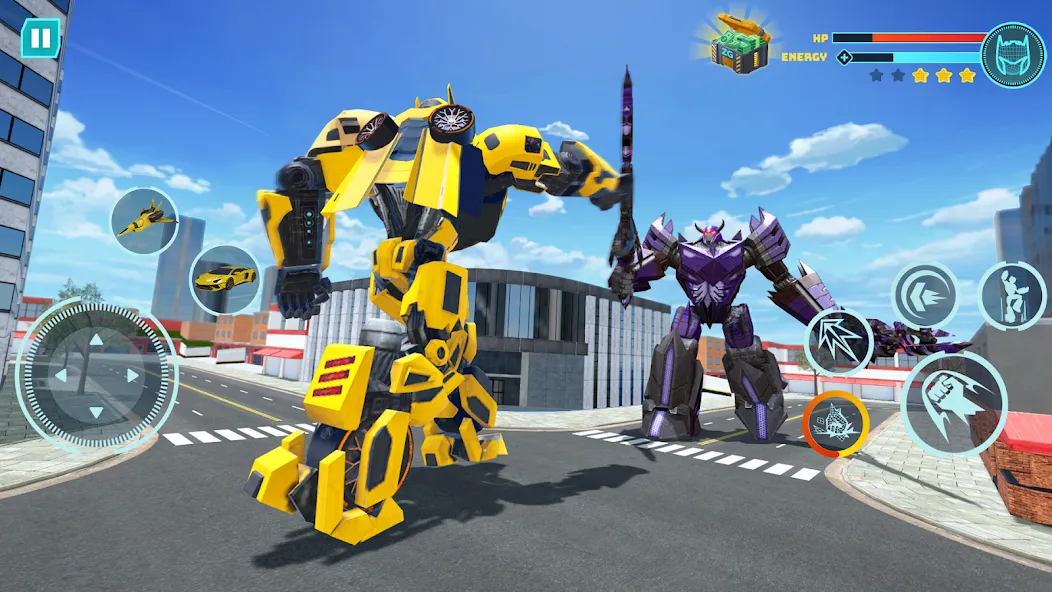 Скачать Robot Game: Transform & Fight — Последняя версия (Безлимитные деньги и мощные роботы) — скриншот 1