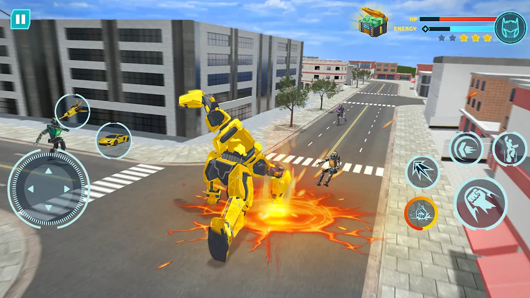 Скачать Robot Game: Transform & Fight — Последняя версия (Безлимитные деньги и мощные роботы) — скриншот 4