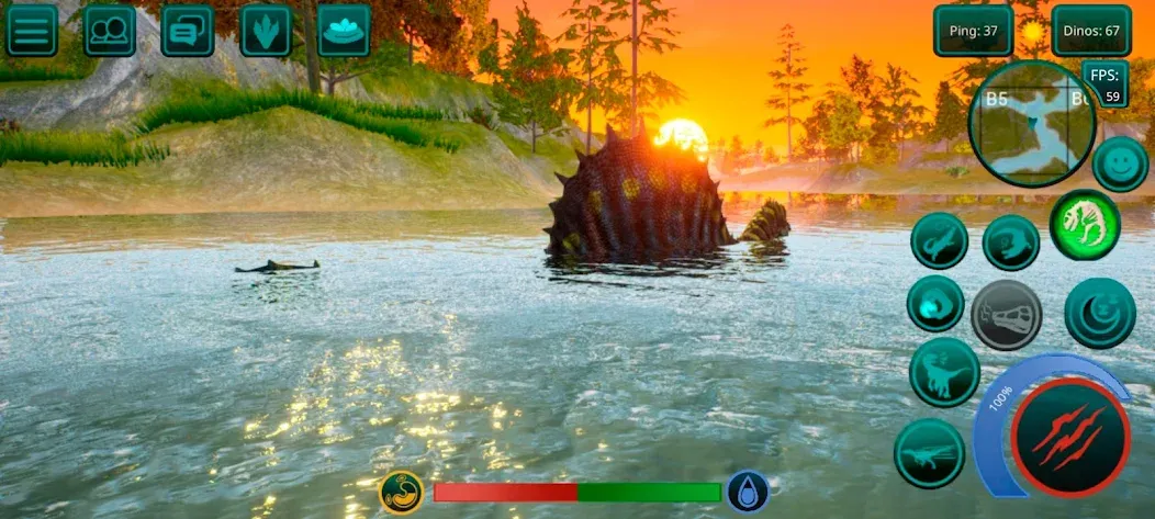 Скачать The Cursed Dinosaur Isle: Game на телефон — Бесконечные ресурсы и разблокированные динозавры — скриншот 3