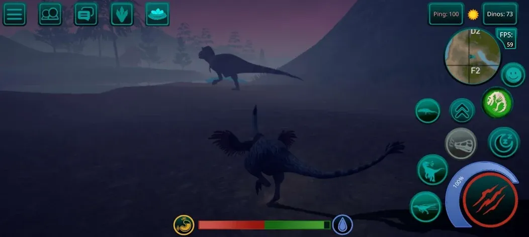 Скачать The Cursed Dinosaur Isle: Game на телефон — Бесконечные ресурсы и разблокированные динозавры — скриншот 5