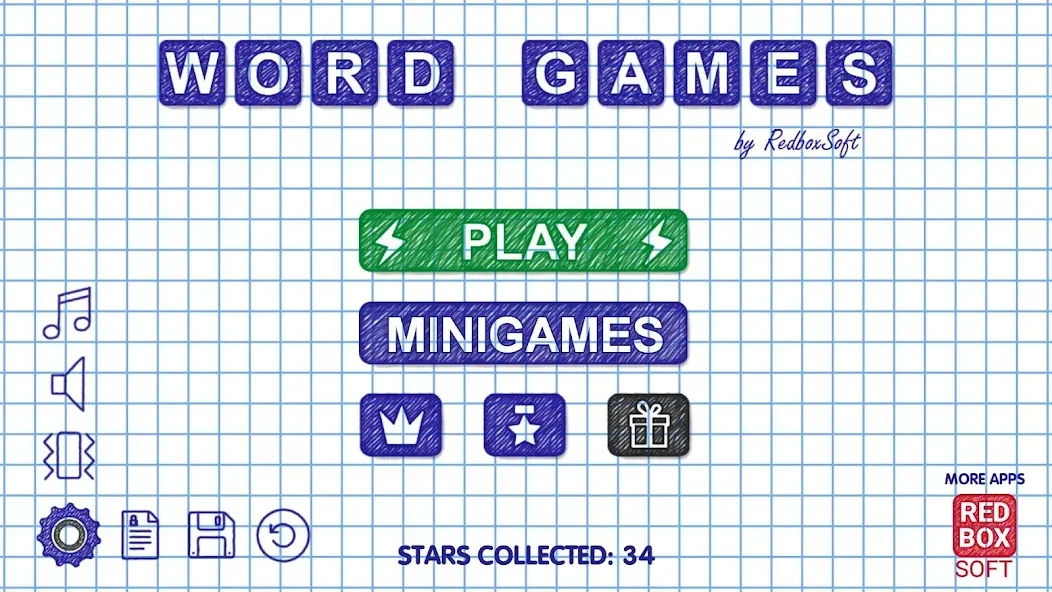 Скачать Word Games (Мод: Без рекламы и все уровни открыты) на Андроид — скриншот 1