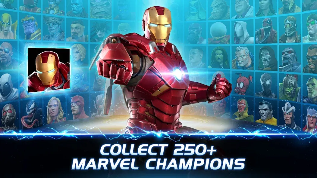 Скачать Marvel Contest of Champions (Мод: Безлимитные кристаллы и усиленные герои) на Андроид — скриншот 2