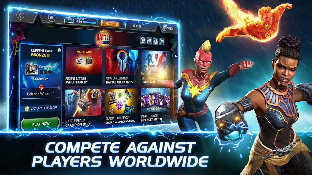 Скачать Marvel Contest of Champions (Мод: Безлимитные кристаллы и усиленные герои) на Андроид — скриншот 5