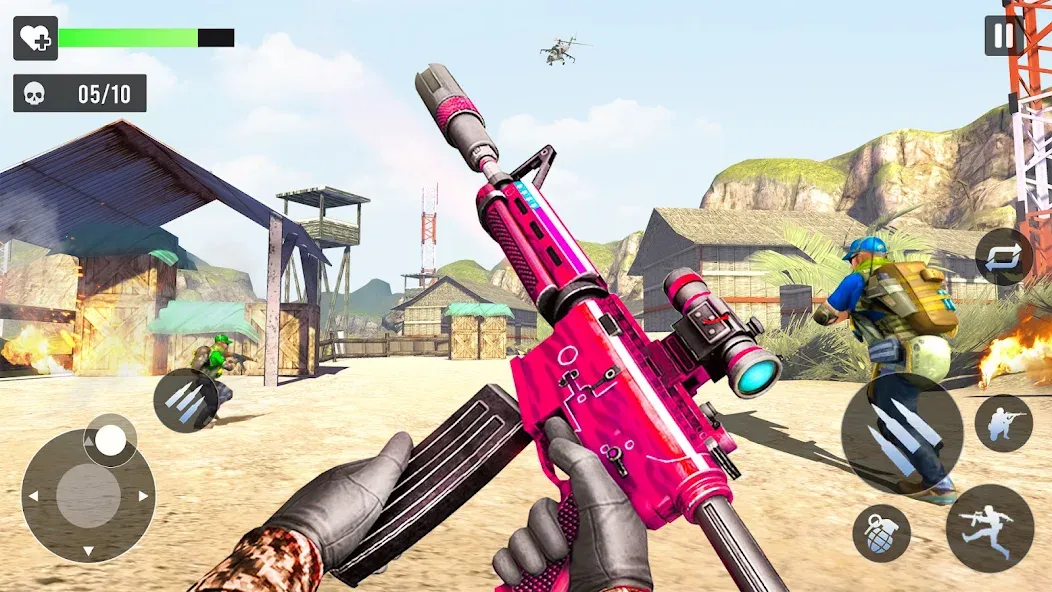 Скачать Gun Games - FPS Shooting Games на телефон — Безлимитные деньги и оружие — скриншот 1
