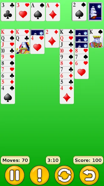 Скачать Solitaire на Android — Без рекламы и безлимитные подсказки — скриншот 2