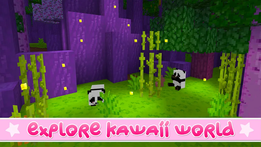 Kawaii World - Craft and Build (Мод Новые блоки и бесплатное строительство) — скриншот 3 Kawaii World - Craft and Build (Мод Новые блоки и бесплатное строительство) — скриншот 3