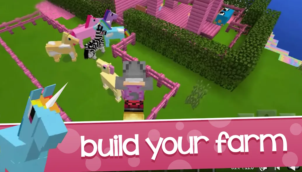 Kawaii Craft World — Взломанная версия (Милые блоки и безграничное строительство) — скриншот 2
