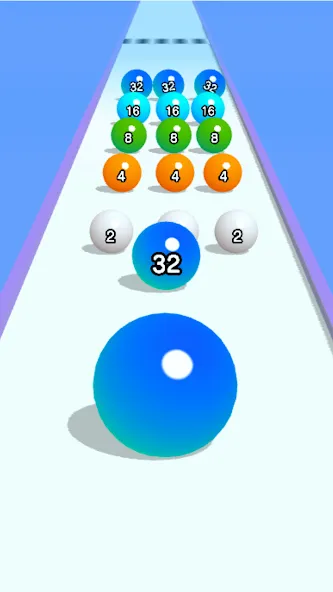 Ball Run 2048: merge number — Взломанная версия (Без рекламы и много монет) — скриншот 3