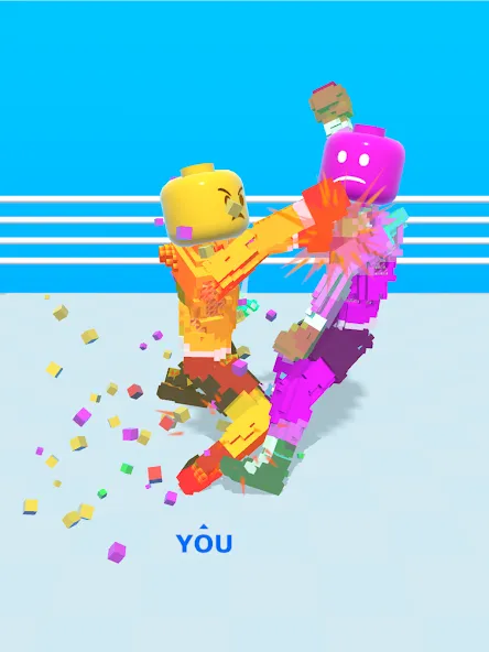 Скачать Block Fighter: Boxing Battle — Последняя версия (Безлимитные деньги и улучшенные бойцы) — скриншот 5