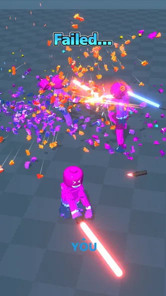 Скачать Block Gladiator 3D: sword duel — Безлимитные деньги и алмазы — скриншот 4