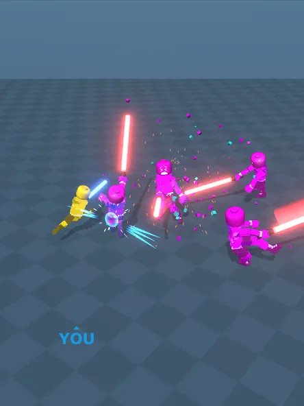 Скачать Block Gladiator 3D: sword duel — Безлимитные деньги и алмазы — скриншот 5