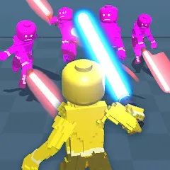 Скачать Block Gladiator 3D: sword duel — Безлимитные деньги и алмазы