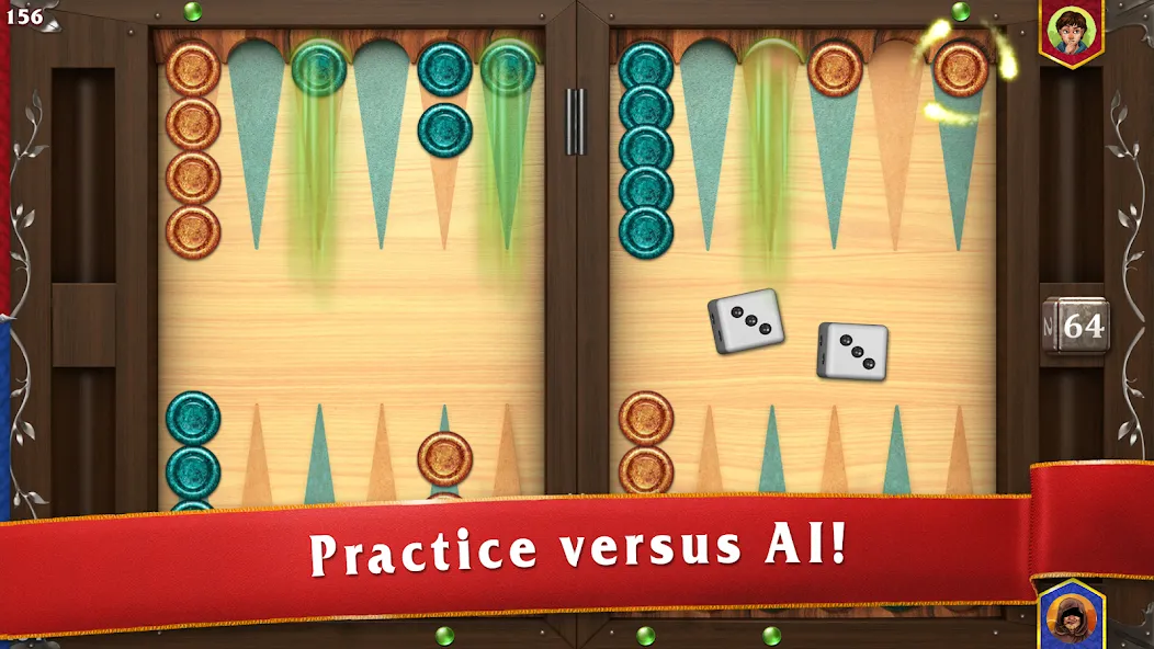Backgammon Masters на Андроид — Мод Без рекламы и много монет — скриншот 3 Backgammon Masters на Андроид — Мод Без рекламы и много монет — скриншот 3
