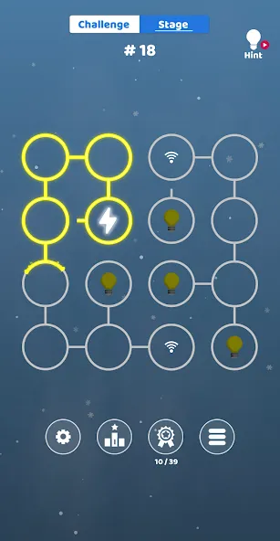 All Lights Connect : Puzzle — Мод: Открыты все уровни и подсказки — скриншот 2