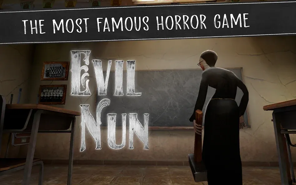 Взлом Evil Nun: Horror at School — Без рекламы и все уровни открыты — скриншот 1