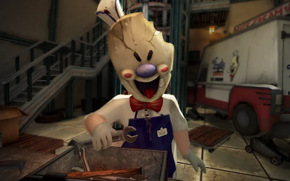 Взлом Ice Scream 4: Rod's Factory — Безлимитные деньги и все уровни — скриншот 2