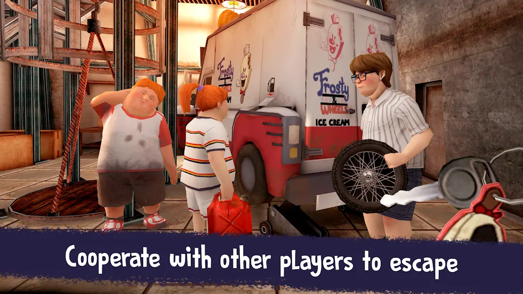 Скачать Ice Scream United: Multiplayer MOD APK — Безлимитные жизни и все персонажи открыты — скриншот 1