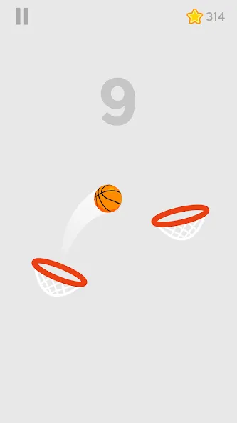 Скачать Dunk Shot — Последняя версия (Безлимитные деньги и мячи) — скриншот 3