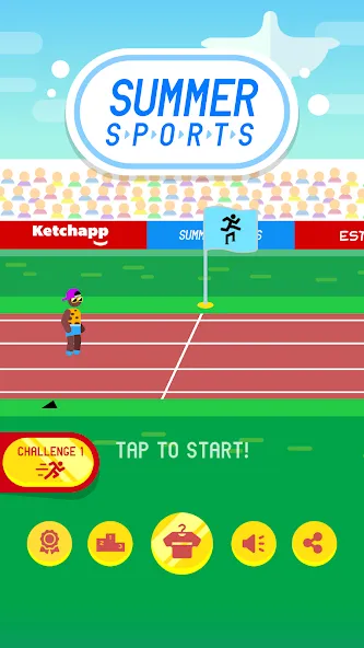Скачать Ketchapp Summer Sports на Android — Безлимитные монеты и открытые виды спорта — скриншот 5