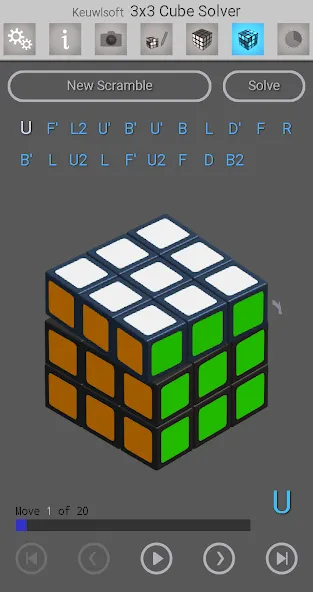 3x3 Cube Solver на Андроид — Мод Все функции доступны бесплатно — скриншот 4 3x3 Cube Solver на Андроид — Мод Все функции доступны бесплатно — скриншот 4