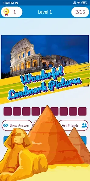 Скачать Guess the famous place с модом — Открыты все известные места — скриншот 4