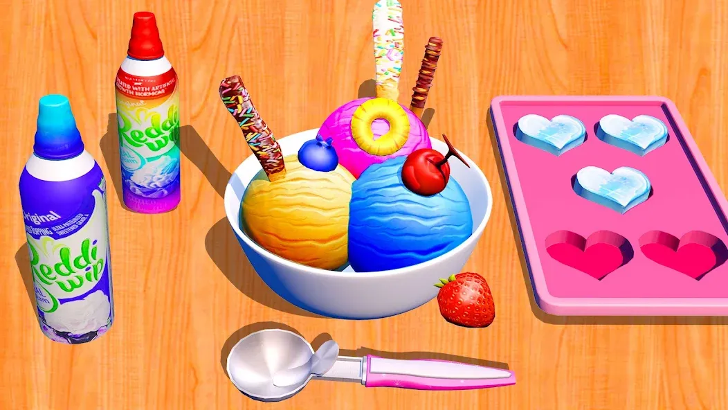 Скачать Ice Cream Games: Rainbow Maker на Андроид — Безлимитные монеты и всё открыто — скриншот 5