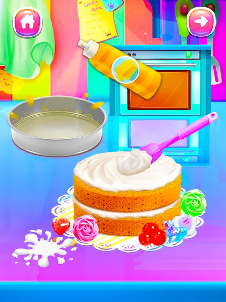 Скачать Girl Games: Unicorn Cooking на телефон — Разблокированы все рецепты и украшения — скриншот 1