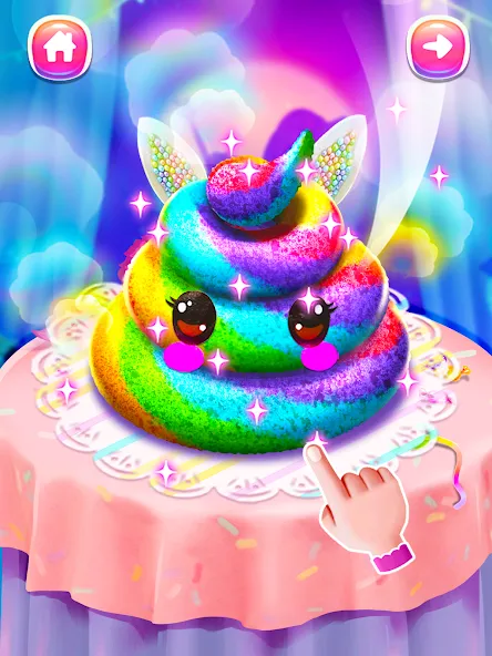 Скачать Girl Games: Unicorn Cooking на телефон — Разблокированы все рецепты и украшения — скриншот 4