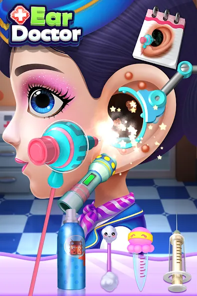 Скачать взломанную Ear Doctor — Все процедуры доступны с начала — скриншот 1