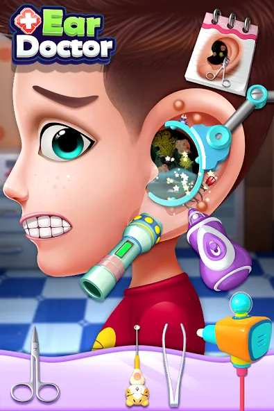 Скачать взломанную Ear Doctor — Все процедуры доступны с начала — скриншот 2