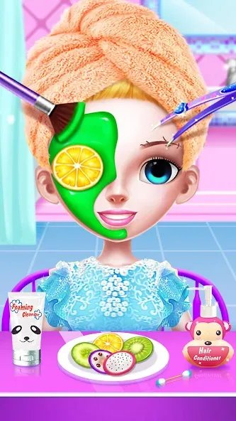 Princess Makeup Salon — Взломанная версия (Безлимитные монеты и открыты все наряды) — скриншот 1