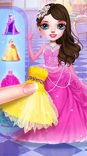 Princess Makeup Salon — Взломанная версия (Безлимитные монеты и открыты все наряды) — скриншот 3