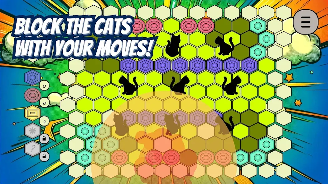 Trap the Cat на Андроид — Безлимитные подсказки и отмена ходов — скриншот 3