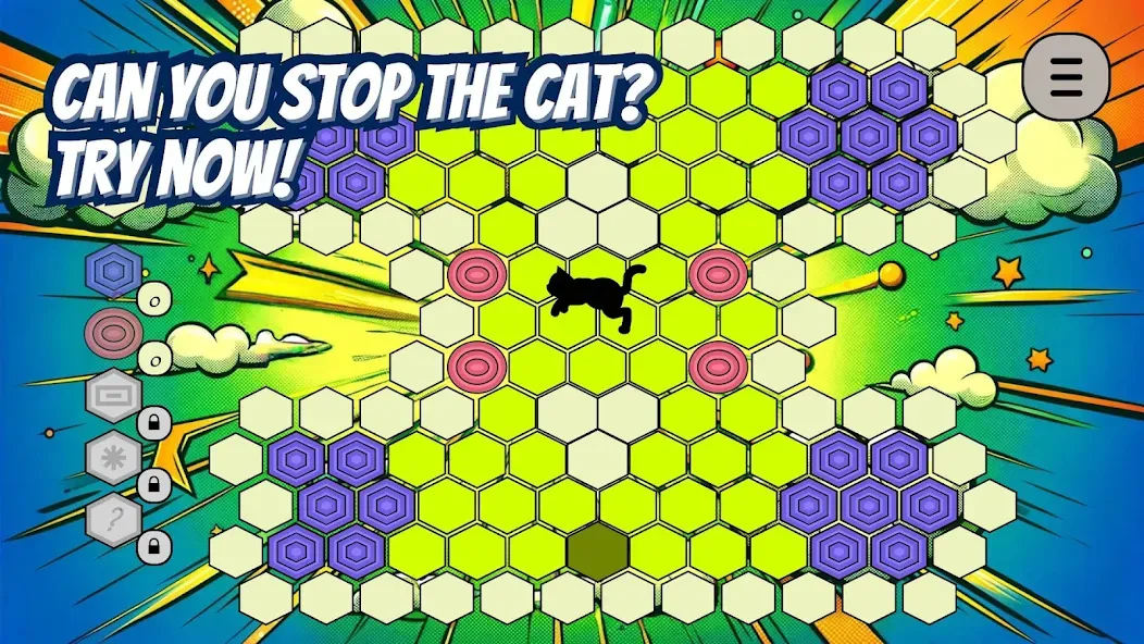 Trap the Cat на Андроид — Безлимитные подсказки и отмена ходов — скриншот 4