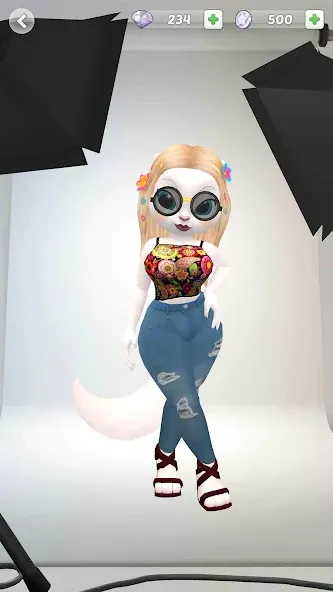 Talking Cat Kimmy Superstar MOD — Безлимитные монеты и все наряды на Андроид — скриншот 4