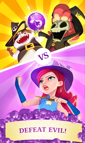 Скачать Bubble Witch 3 Saga — Последняя версия (Безлимитные жизни и усилители) — скриншот 3