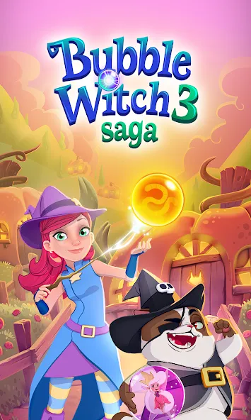 Скачать Bubble Witch 3 Saga — Последняя версия (Безлимитные жизни и усилители) — скриншот 5