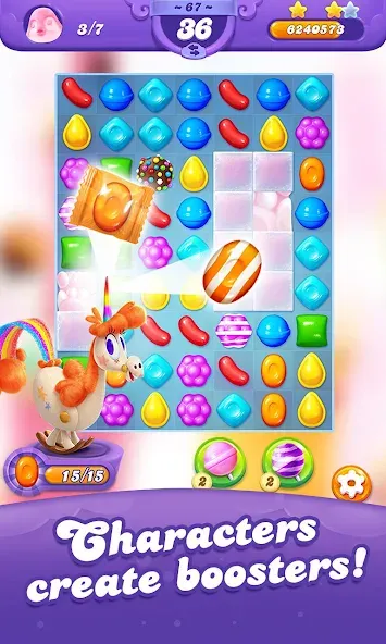 Candy Crush Friends Saga на Андроид — Безлимитные жизни и бустеры — скриншот 3
