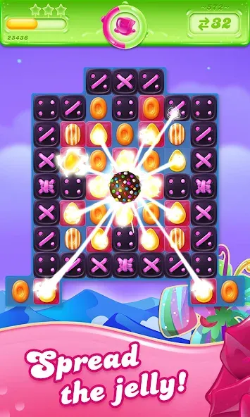 Candy Crush Jelly Saga на Андроид — Безлимитные бустеры и жизни — скриншот 1