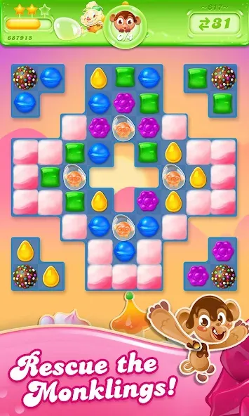 Candy Crush Jelly Saga на Андроид — Безлимитные бустеры и жизни — скриншот 3