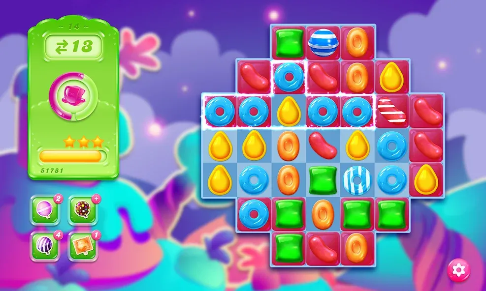 Candy Crush Jelly Saga на Андроид — Безлимитные бустеры и жизни — скриншот 5
