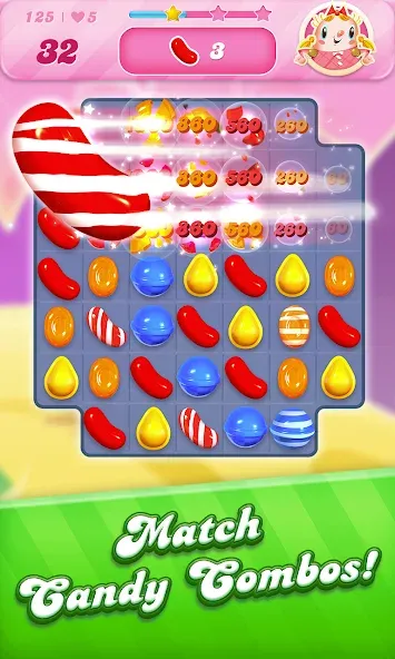 Взломанная Candy Crush Saga на Андроид — Бесконечные жизни и бустеры — скриншот 2 Взломанная Candy Crush Saga на Андроид — Бесконечные жизни и бустеры — скриншот 2