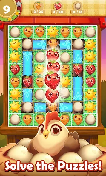 Взломанная Farm Heroes Saga на Андроид — Безлимитные жизни и бустеры — скриншот 4